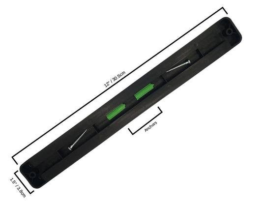 Kitchen Knife Set Kit | Red Handle & Black Magnetic Rack